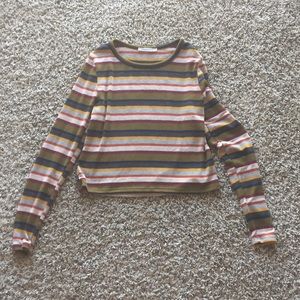Striped long sleeved shirt S